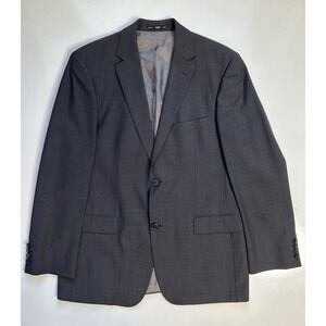 HUGO BOSS "BERTOLUCCI/MOVIE" 100% Wool Gray Two Button Suit Coat / Men'z 40 R